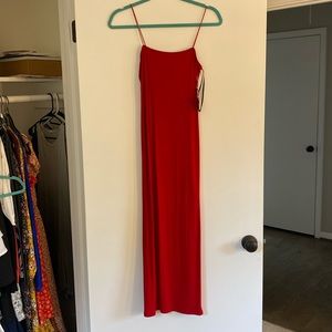 NWT RED MIDI PARTY DRESS
